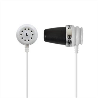 Koss noise isolating earbuds designed for comfort and high fidelity sound, ideal for bulk school headphones and education.